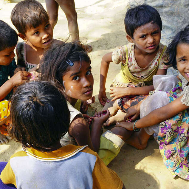 Geflüchtete Kinder in Bangladesch