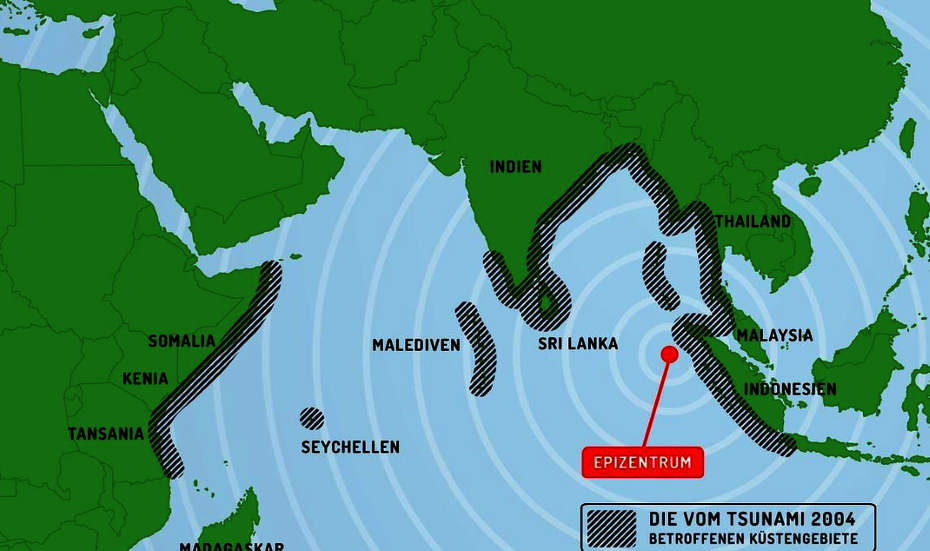 Karte mit den betroffenen Ländern