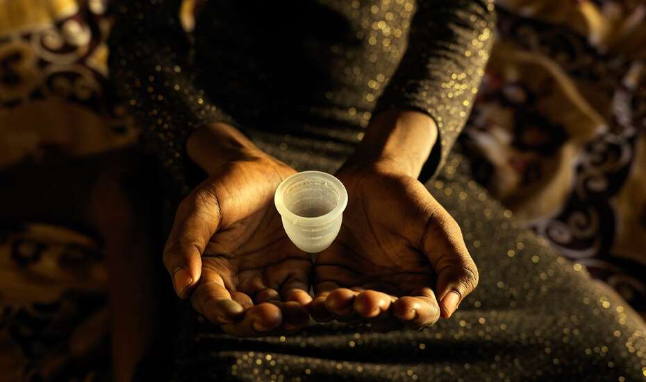 Menstruationstassen für Frauen im Südsudan.