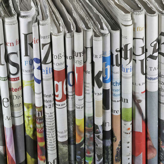 Verschiedene regionale und Überregionale deutsche Tageszeitungen