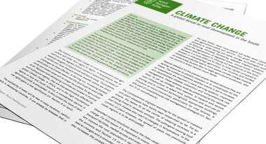 Title page of the Position Paper Rural Development: Climate Change