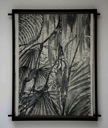 Öl auf Nessel (Monotopie) von Alexander Ernst Voigt: rainforest, 2018