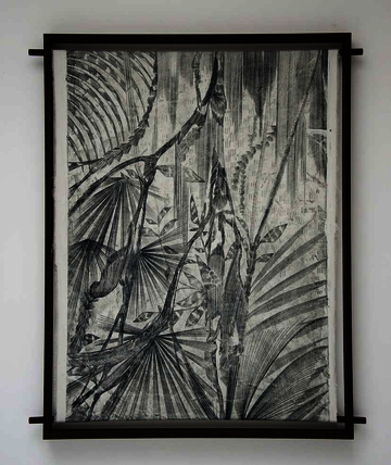 Öl auf Nessel (Monotopie) von Alexander Ernst Voigt: rainforest, 2018