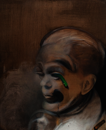 Acryl/Öl auf Leinwand von Anna Kott: taste of evidence, 2014